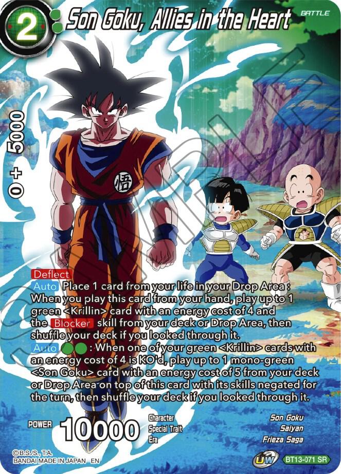 Son Goku, Allies in the Heart BT13-071 card from Theme Selection: History of Son Goku