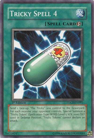 Tricky Spell 4 TDGS-EN091 card from The Duelist Genesis