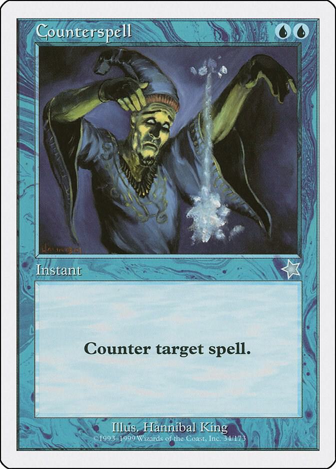 Counterspell 34 card from Starter 1999