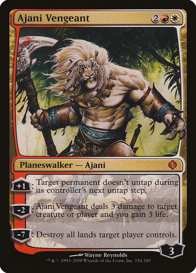 Ajani Vengeant 154 card from Shards of Alara