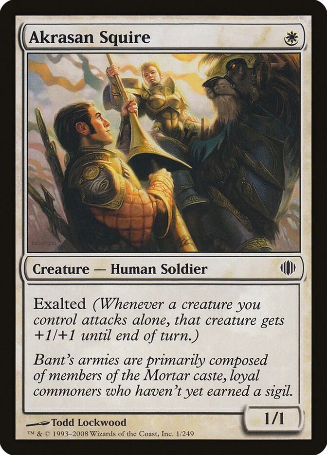 Akrasan Squire 1 card from Shards of Alara