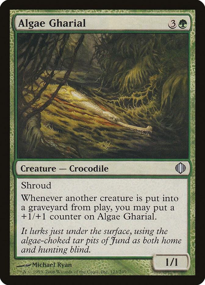 Algae Gharial 123 card from Shards of Alara