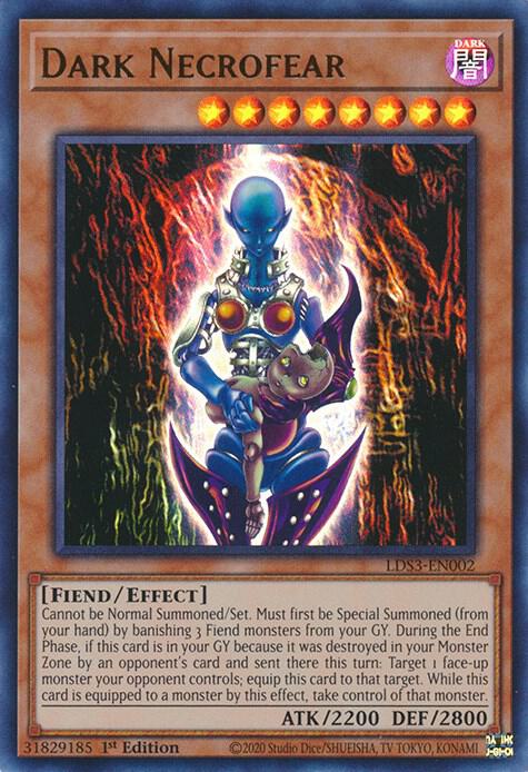 Dark Necrofear LDS3-EN002 card from Legendary Duelists: Season 3