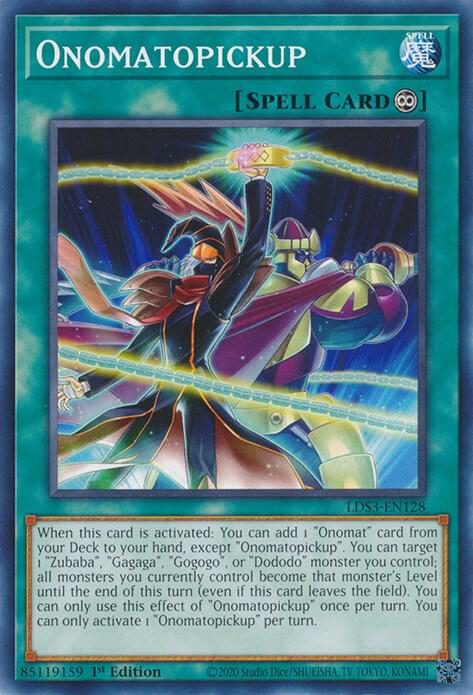Onomatopickup LDS3-EN128 card from Legendary Duelists: Season 3