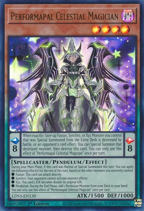 Performapal Celestial Magician LDS3-EN130 card from Legendary Duelists: Season 3