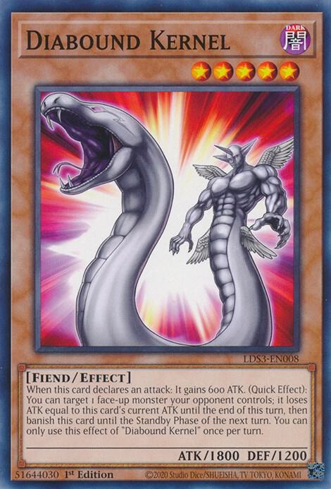 Diabound Kernel LDS3-EN008 card from Legendary Duelists: Season 3