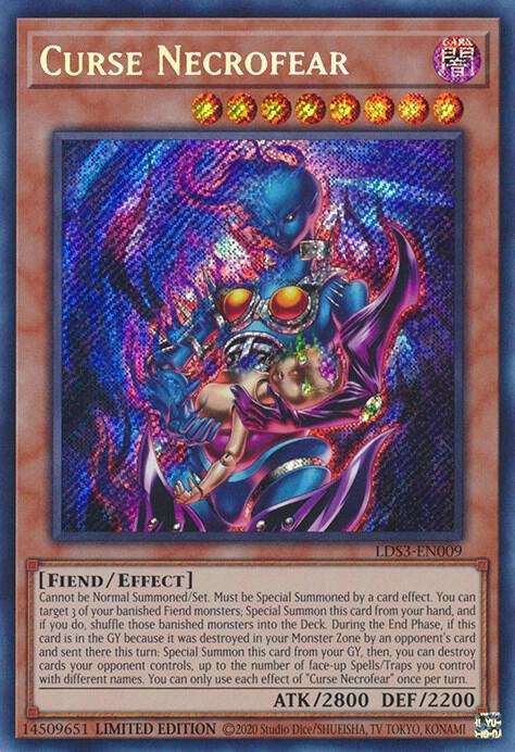 Curse Necrofear LDS3-EN009 card from Legendary Duelists: Season 3
