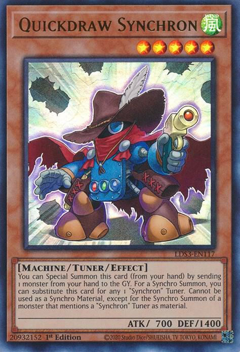 Quickdraw Synchron LDS3-EN117 card from Legendary Duelists: Season 3