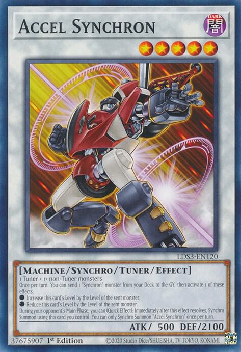 Accel Synchron LDS3-EN120 card from Legendary Duelists: Season 3