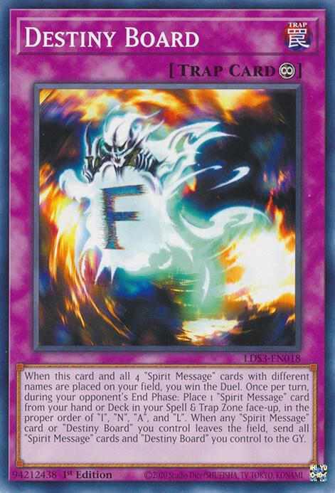 Destiny Board LDS3-EN018 card from Legendary Duelists: Season 3