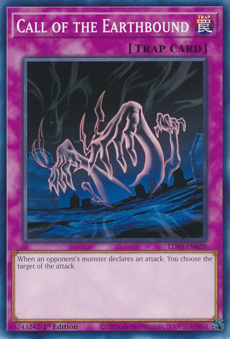 Call of the Earthbound LDS3-EN020 card from Legendary Duelists: Season 3
