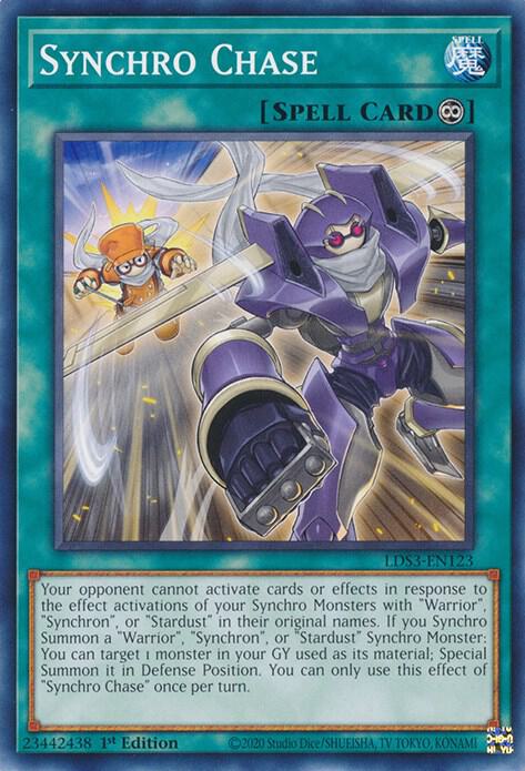 Synchro Chase LDS3-EN123 card from Legendary Duelists: Season 3