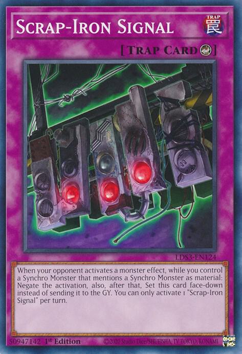 Scrap-Iron Signal LDS3-EN124 card from Legendary Duelists: Season 3