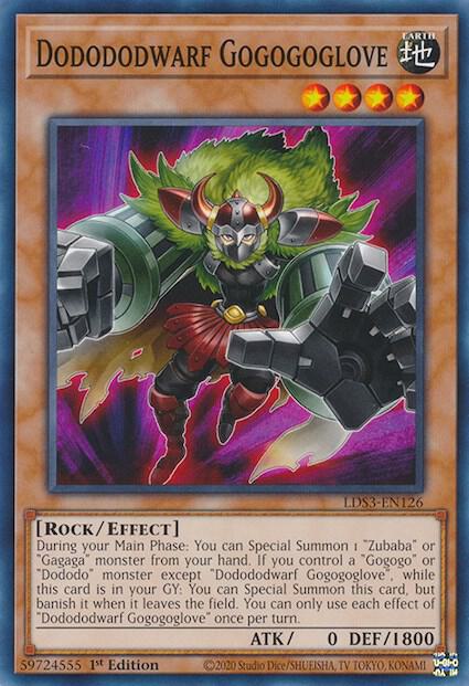 Dodododwarf Gogogoglove LDS3-EN126 card from Legendary Duelists: Season 3