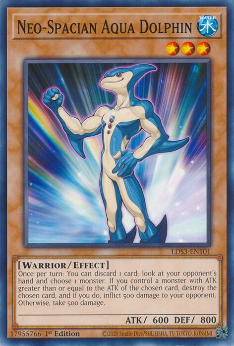 Neo-Spacian Aqua Dolphin LDS3-EN101 card from Legendary Duelists: Season 3