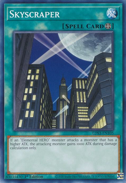 Skyscraper LDS3-EN105 card from Legendary Duelists: Season 3