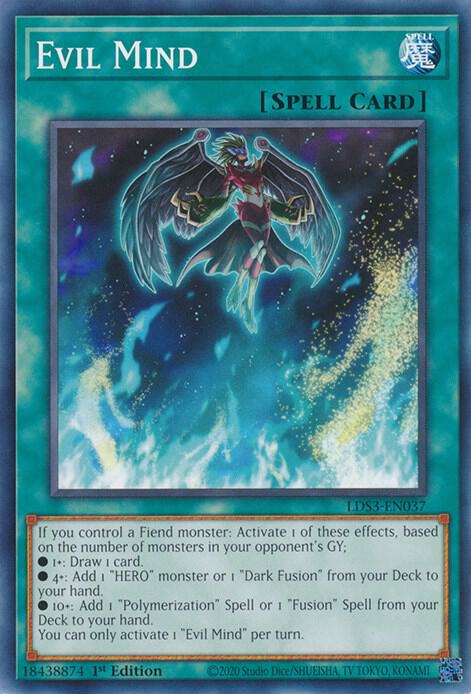 Evil Mind LDS3-EN037 card from Legendary Duelists: Season 3