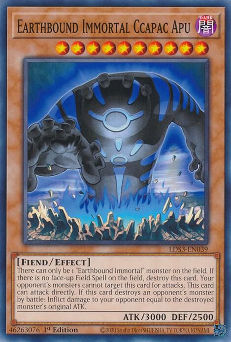 Earthbound Immortal Ccapac Apu LDS3-EN039 card from Legendary Duelists: Season 3