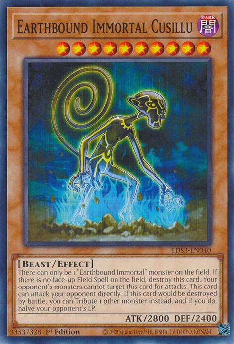 Earthbound Immortal Cusillu LDS3-EN040 card from Legendary Duelists: Season 3