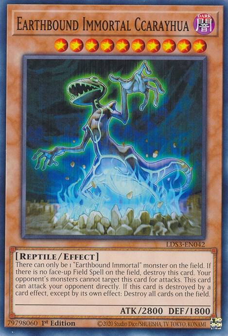 Earthbound Immortal Ccarayhua LDS3-EN042 card from Legendary Duelists: Season 3