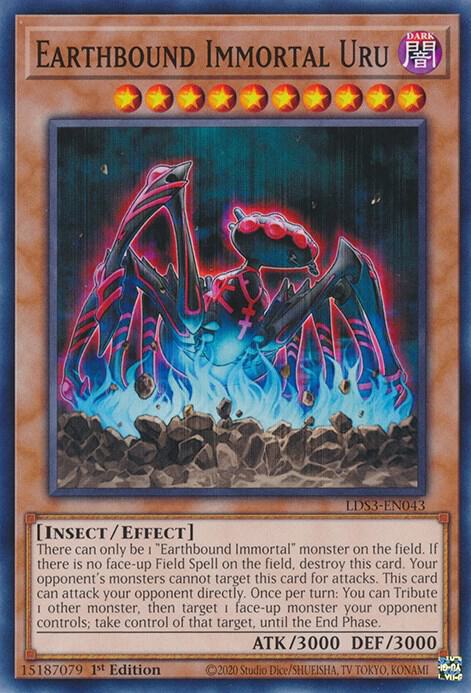 Earthbound Immortal Uru LDS3-EN043 card from Legendary Duelists: Season 3