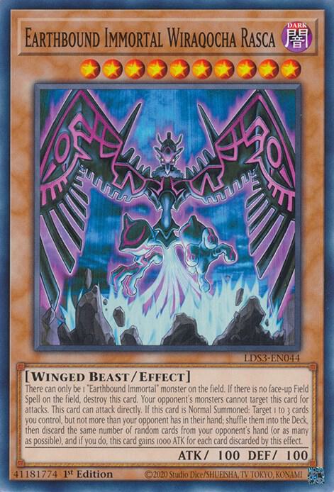 Earthbound Immortal Wiraqocha Rasca LDS3-EN044 card from Legendary Duelists: Season 3