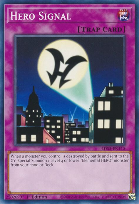 Hero Signal LDS3-EN115 card from Legendary Duelists: Season 3