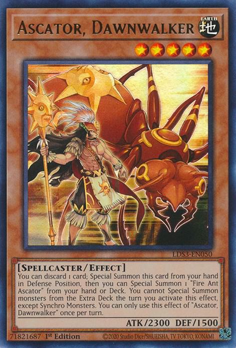Ascator, Dawnwalker LDS3-EN050 card from Legendary Duelists: Season 3