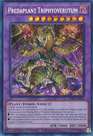 Predaplant Triphyoverutum LDS3-EN076 card from Legendary Duelists: Season 3