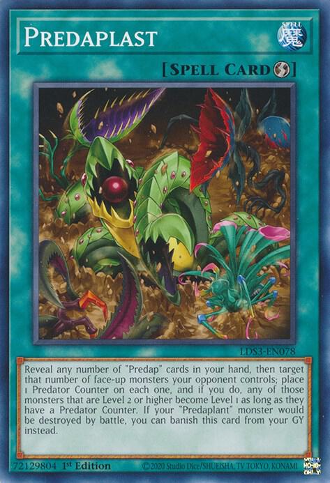 Predaplast LDS3-EN078 card from Legendary Duelists: Season 3
