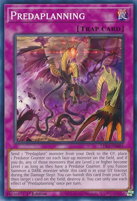 Predaplanning LDS3-EN081 card from Legendary Duelists: Season 3