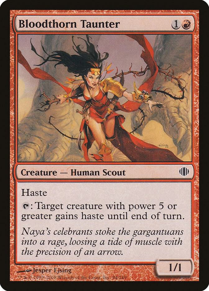 Bloodthorn Taunter 94 card from Shards of Alara