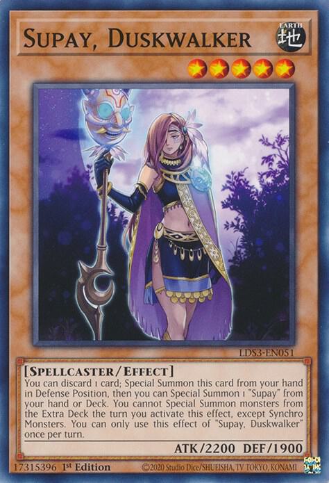 Supay, Duskwalker LDS3-EN051 card from Legendary Duelists: Season 3