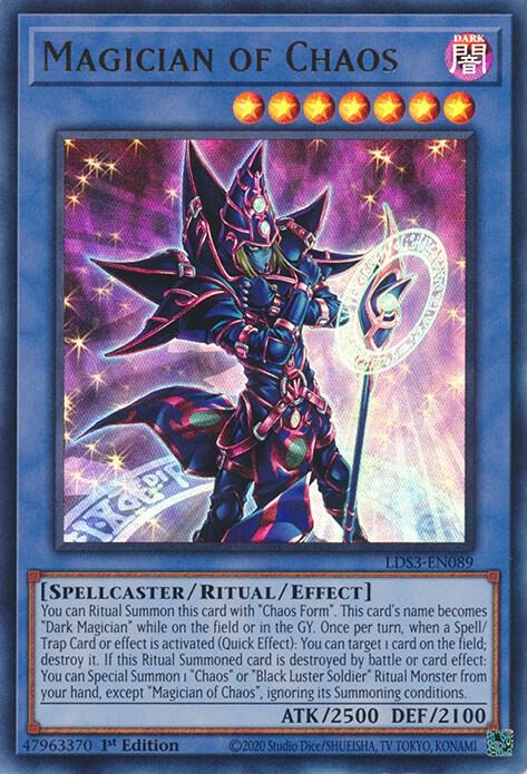 Magician of Chaos LDS3-EN089 card from Legendary Duelists: Season 3