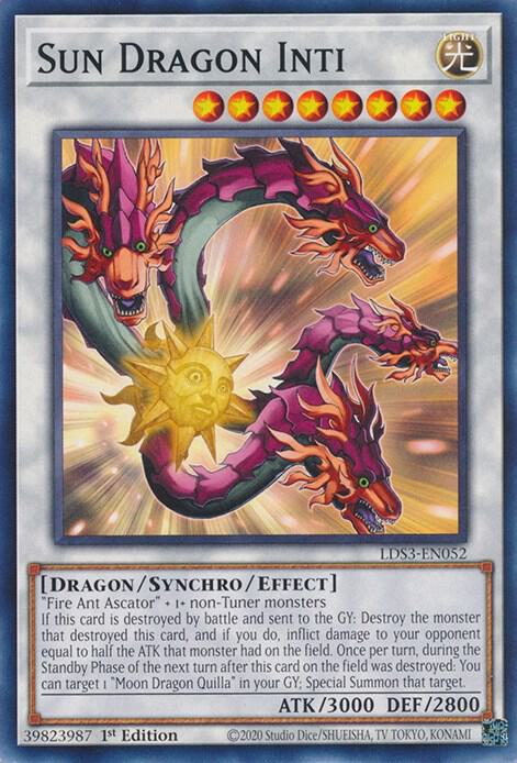 Sun Dragon Inti LDS3-EN052 card from Legendary Duelists: Season 3