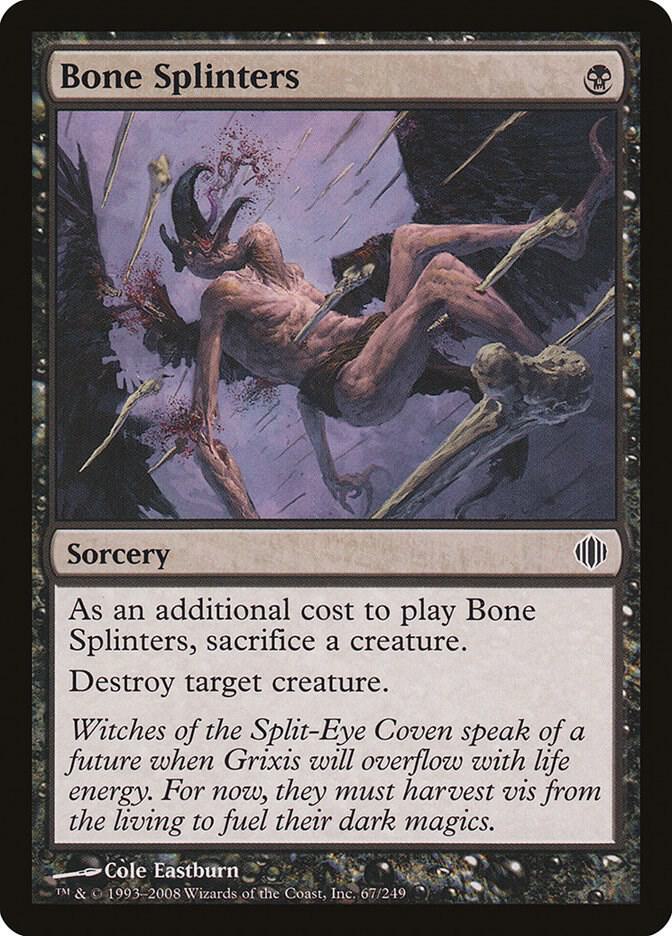 Bone Splinters 67 card from Shards of Alara