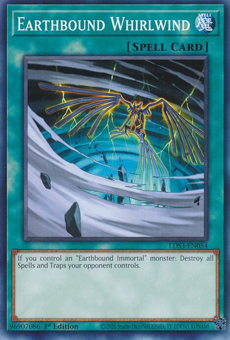 Earthbound Whirlwind LDS3-EN054 card from Legendary Duelists: Season 3