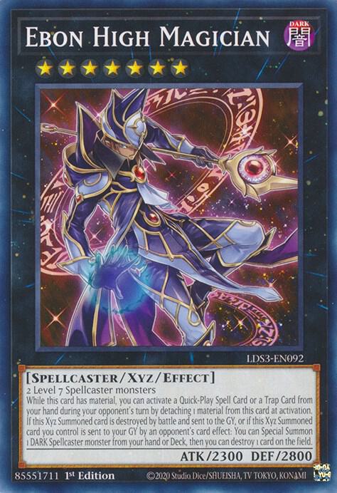 Ebon High Magician LDS3-EN092 card from Legendary Duelists: Season 3