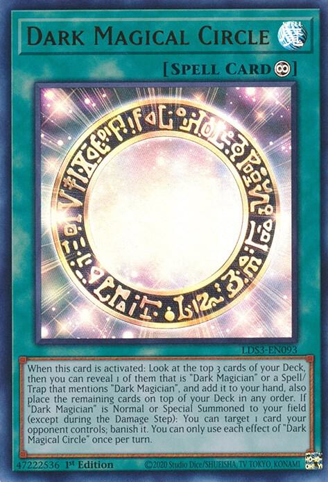 Dark Magical Circle LDS3-EN093 card from Legendary Duelists: Season 3
