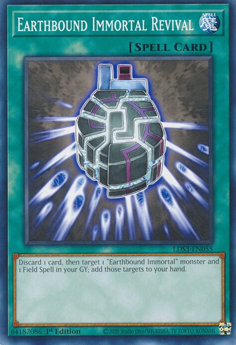Earthbound Immortal Revival LDS3-EN055 card from Legendary Duelists: Season 3