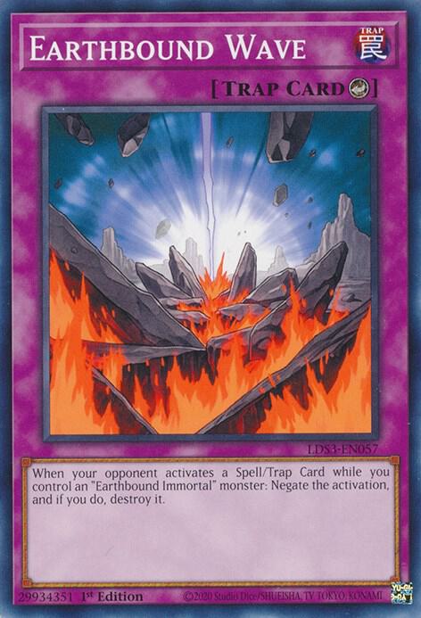 Earthbound Wave LDS3-EN057 card from Legendary Duelists: Season 3