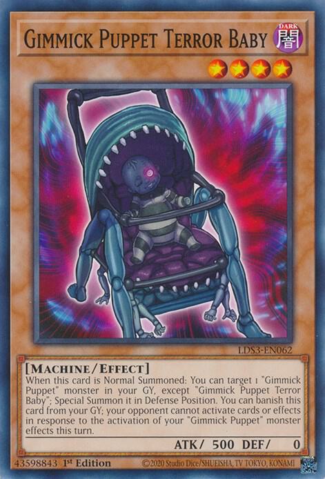 Gimmick Puppet Terror Baby LDS3-EN062 card from Legendary Duelists: Season 3