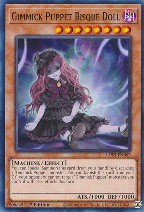 Gimmick Puppet Bisque Doll LDS3-EN063 card from Legendary Duelists: Season 3