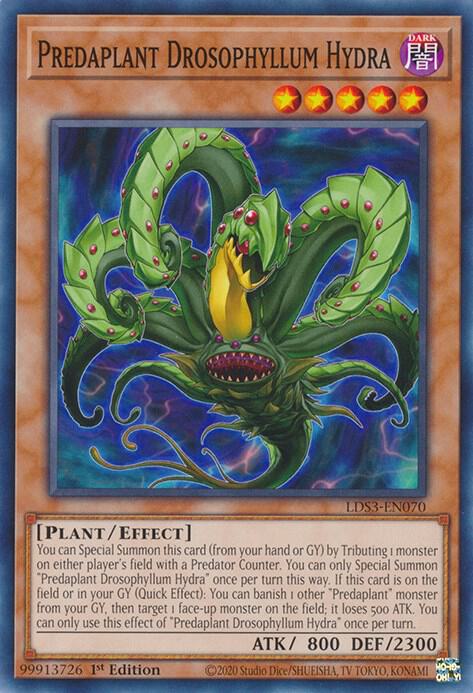 Predaplant Drosophyllum Hydra LDS3-EN070 card from Legendary Duelists: Season 3