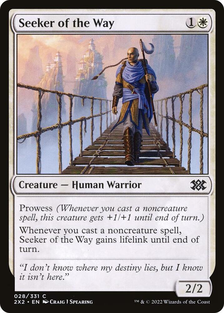 Seeker of the Way 28 card from Double Masters 2022