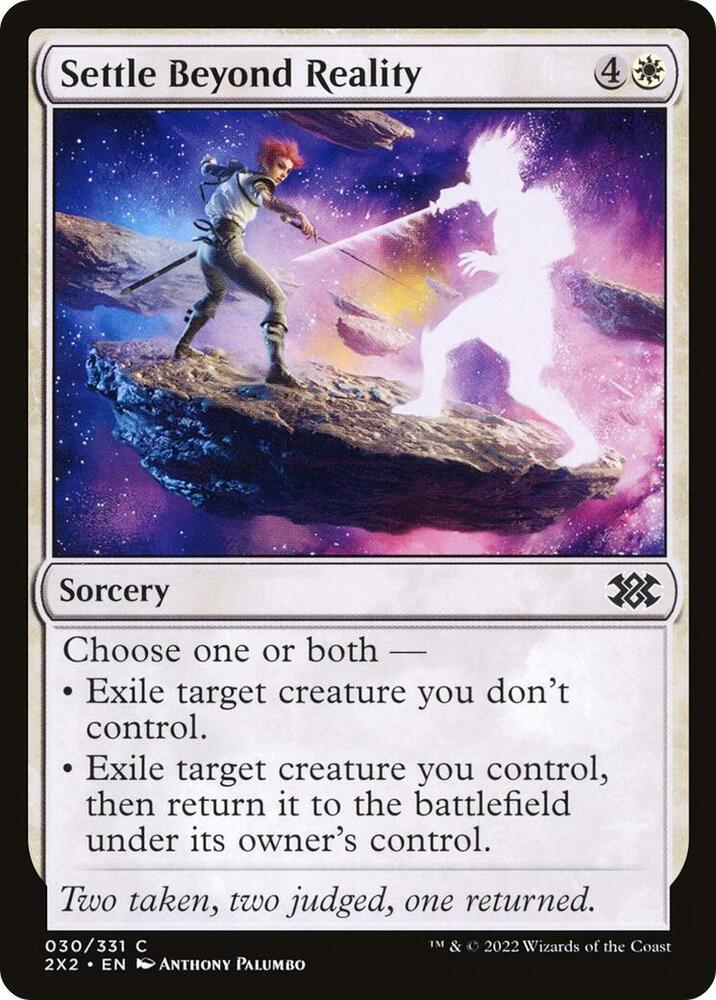 Settle Beyond Reality 30 card from Double Masters 2022