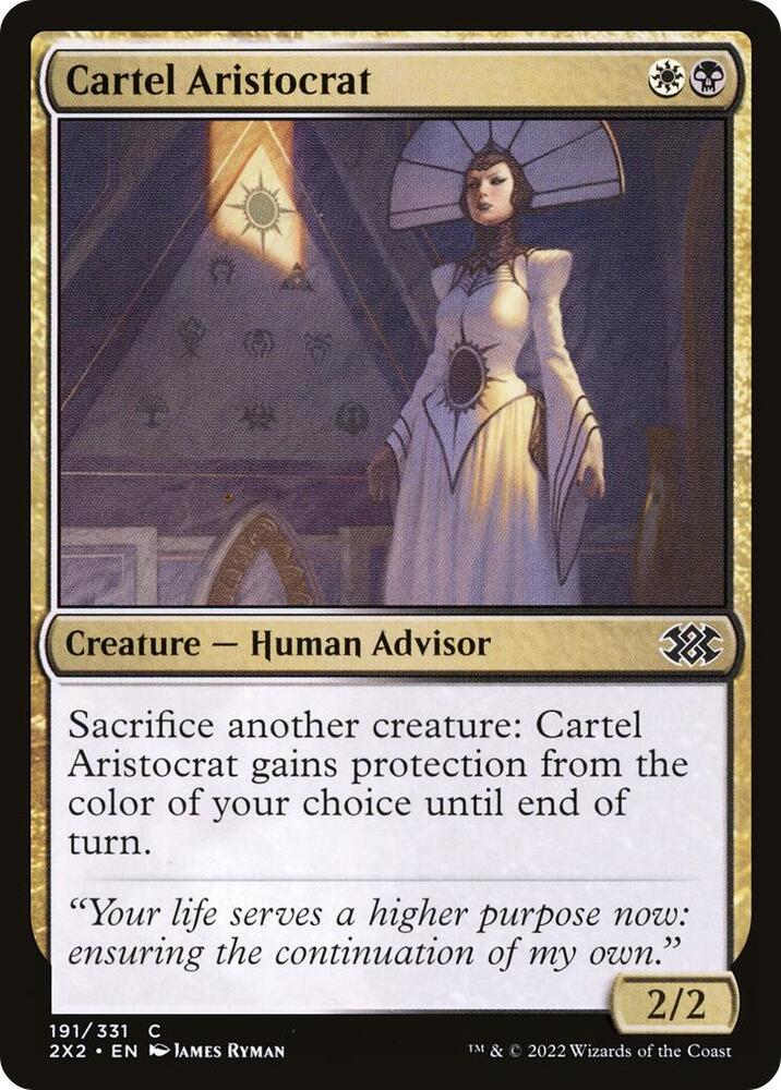 Cartel Aristocrat 191 card from Double Masters 2022