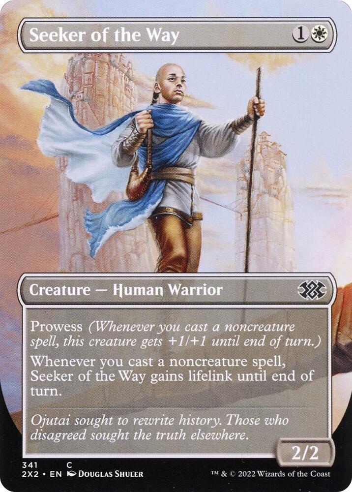 Seeker of the Way (Borderless) 341 card from Double Masters 2022