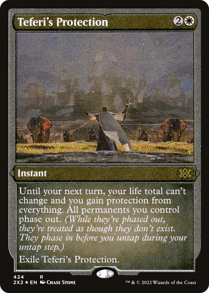 Teferi's Protection (Foil Etched) 424 card from Double Masters 2022