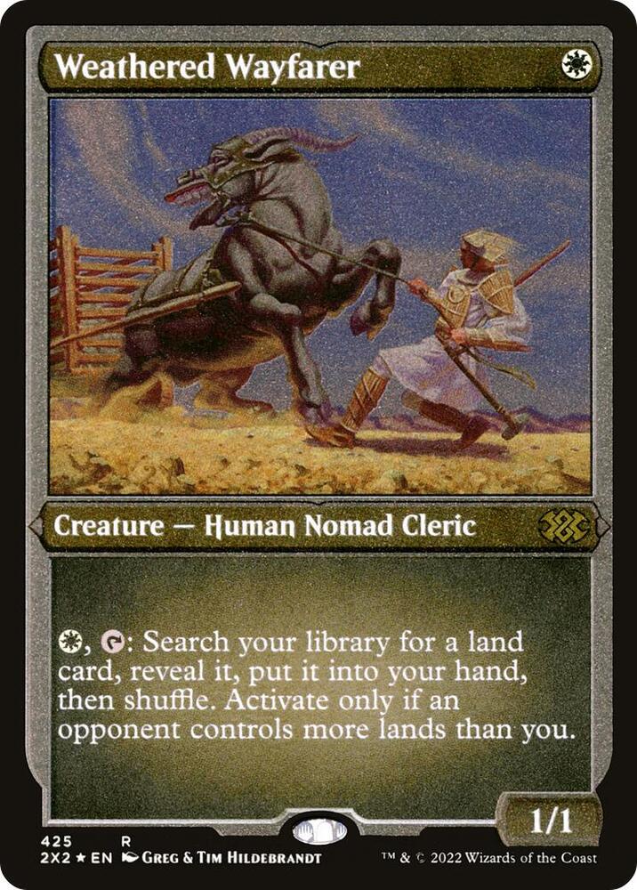 Weathered Wayfarer (Foil Etched) 425 card from Double Masters 2022